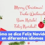 Como se dice Feliz Navidad en diferentes idiomas