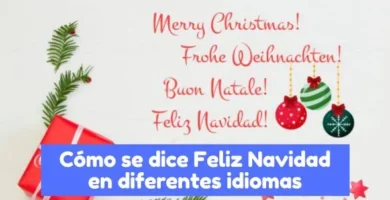 Como se dice Feliz Navidad en diferentes idiomas